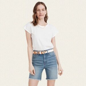 Madewell High-Rise Mid-Length Denim Shorts